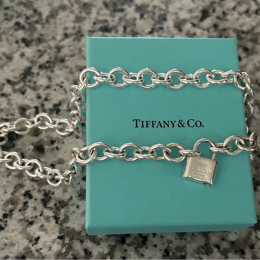 Tiffany & Co. Silver Padlock Necklace